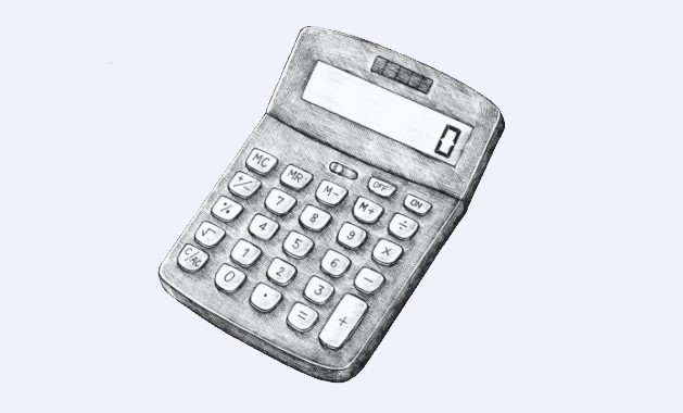Bild von einem Taschenrechner