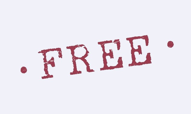 Ein Schild mit dem Wort "Free"